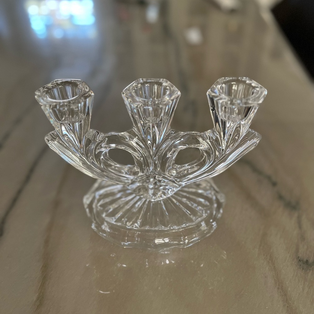 Candelabra holder crystal. Excellent condition
